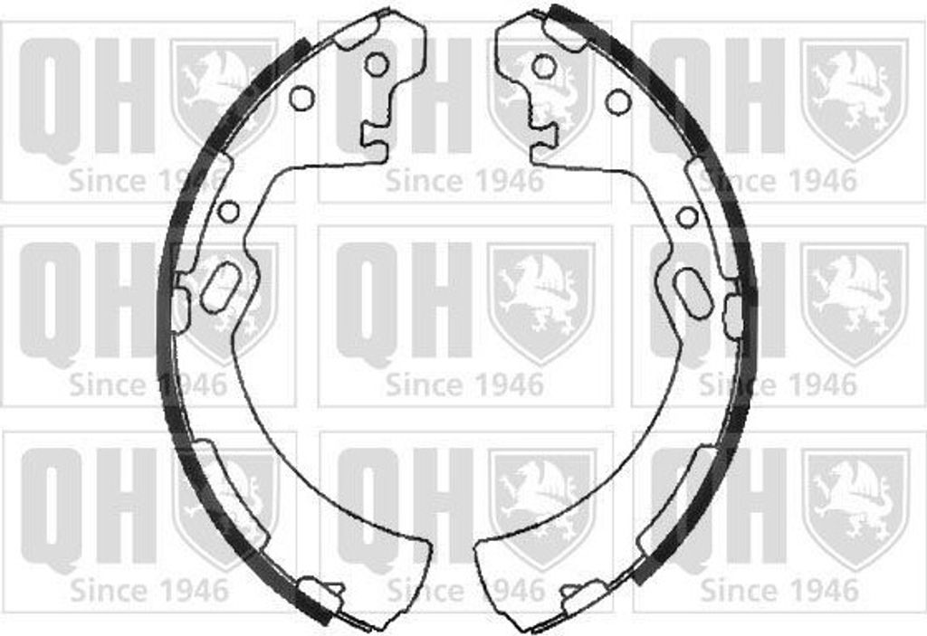 QUINTON HAZELL Bremsbackensatz Trommelbremse Hinten für NISSAN NAVARA (D22) 260mm BS812