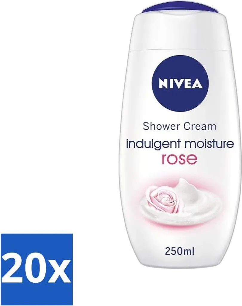 Nivea Rose & Almond Oil Docciaschiuma 250ml Set 20 pz Stock Prezzo