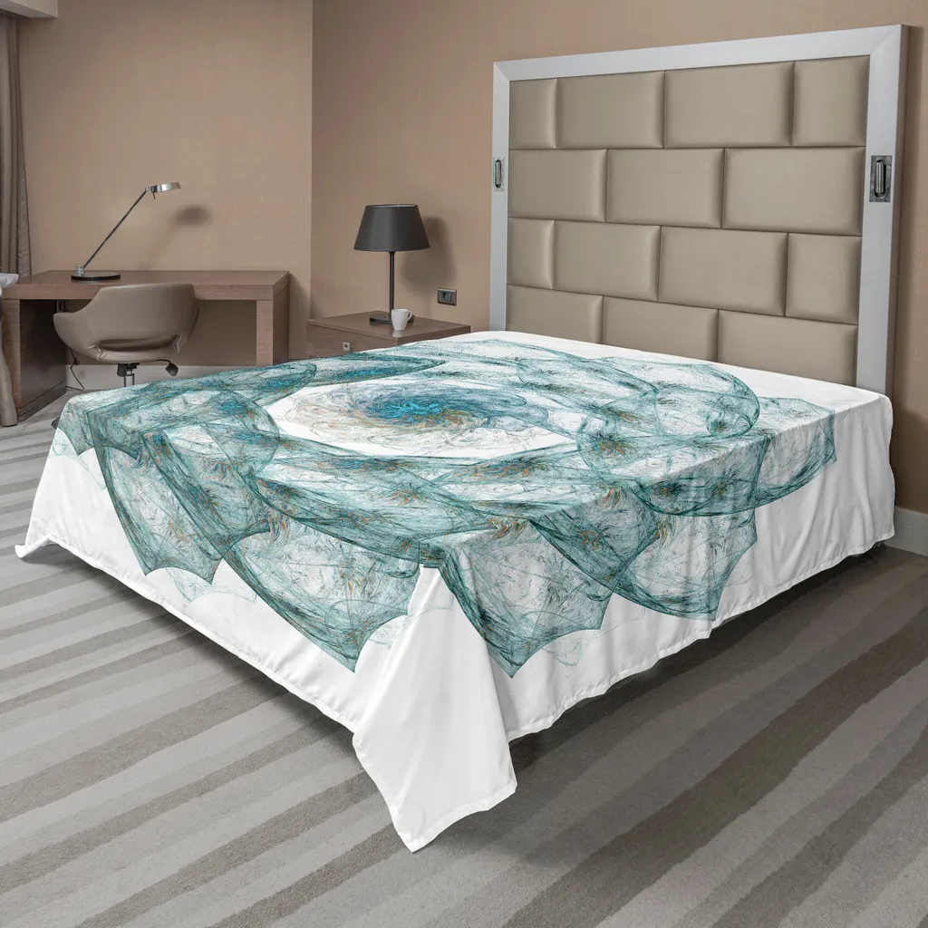 Lenzuolo ABAKUHAUS Spiers Verde Acqua 244x205 - Morbidezza e Stile