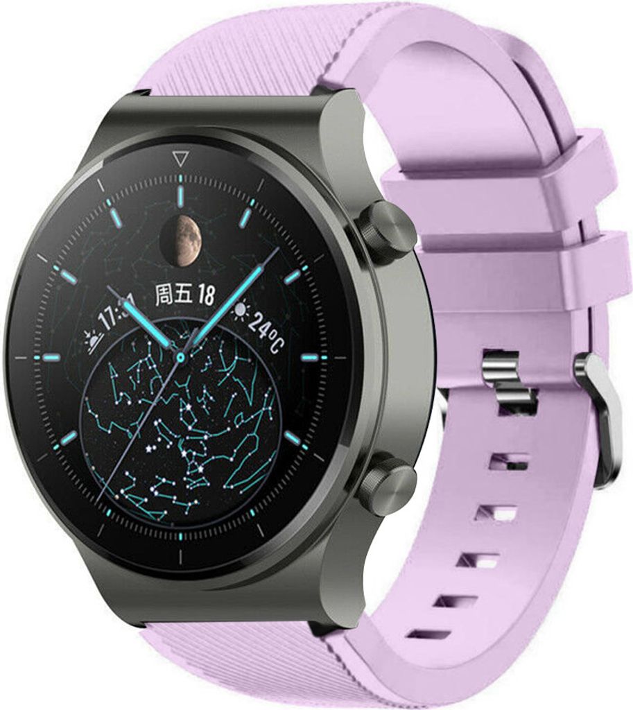 Strap-it Huawei Watch GT 2 Pro Silikonarmband (Lila)