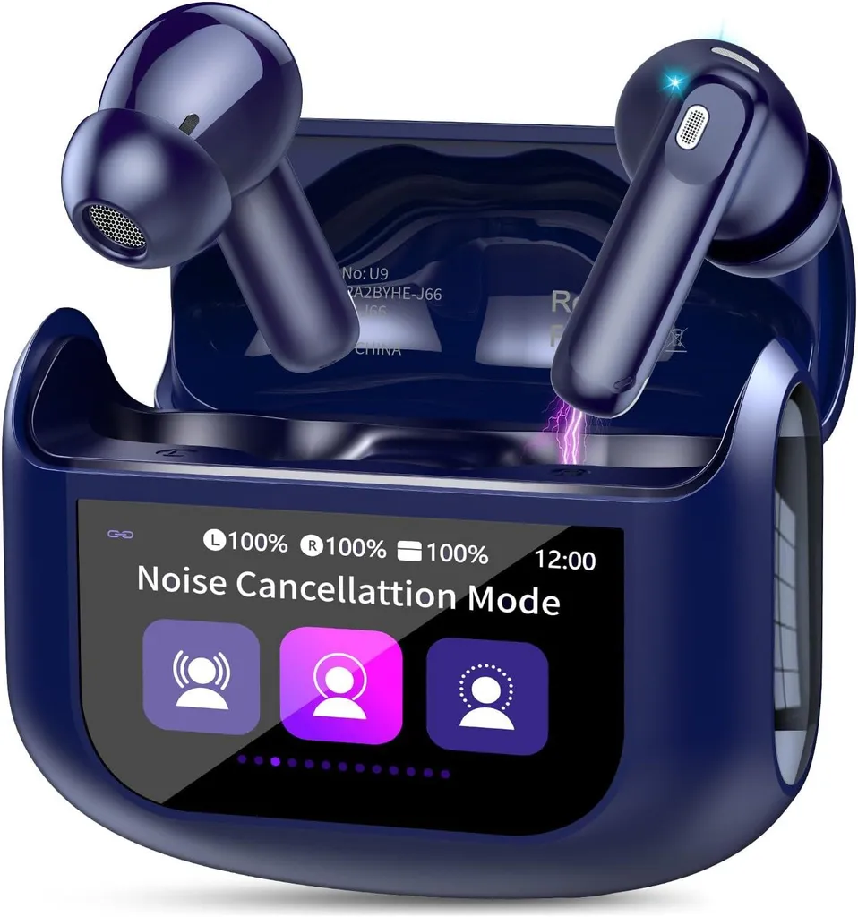 In Ear Kopfhörer Kabellos Bluetooth 5.4 mit ANC/ENC Noise Cancelling Mic, 48Std Tiefer Bass Earbuds mit 5 EQ-Modi, USB-C, IP7 Wasserdicht Ohrhörer