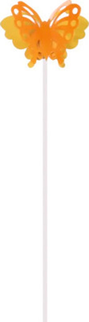 Gartenstecker Schmetterling Lafiora Metall H 95 cm gelb
