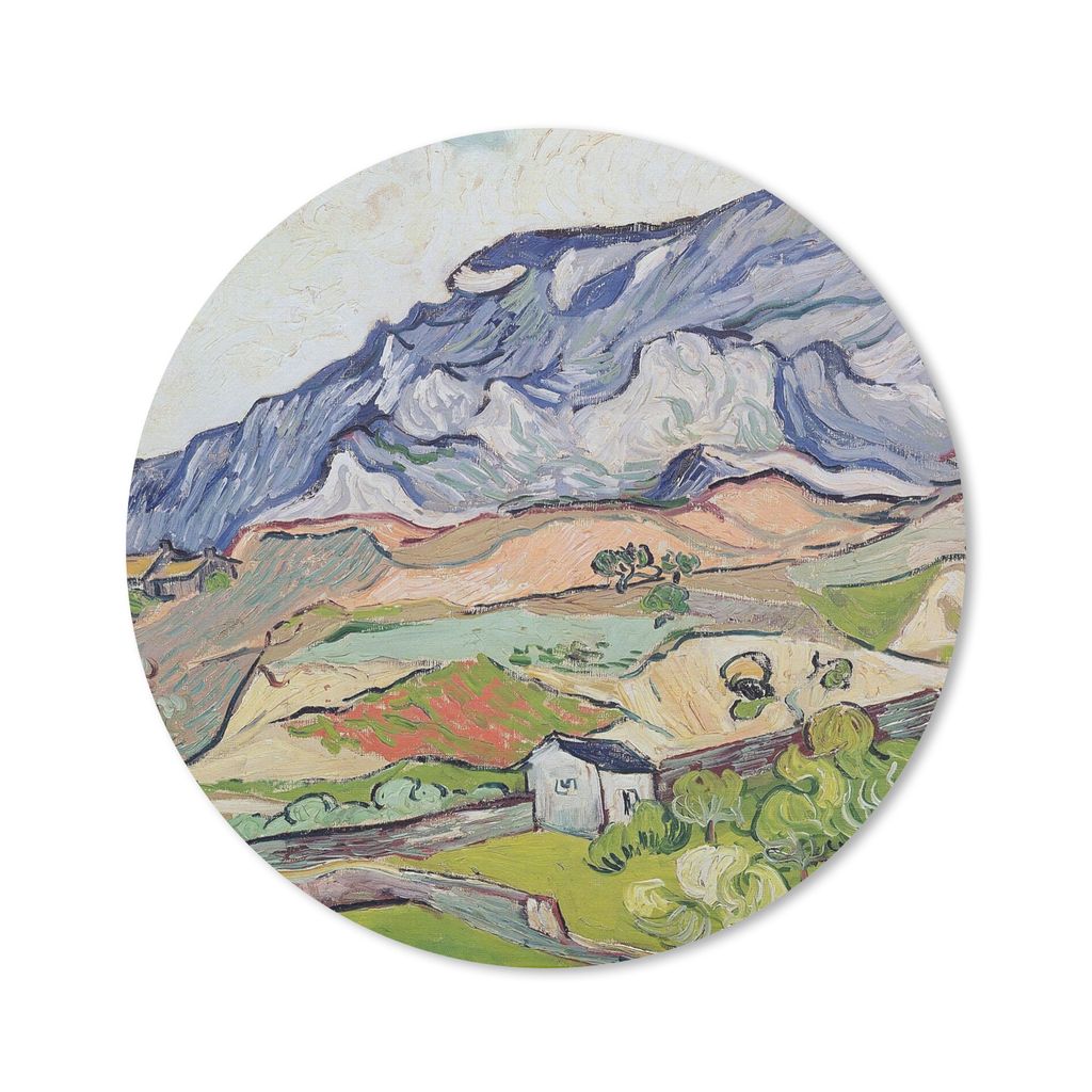 MuchoWow Mauspad Mousepad Die Alpen - Vincent van Gogh 30x30 cm - Mousepads - Maus Mat - Pad - Mausunterlage - Tischunterlage - Schreibtischmatten