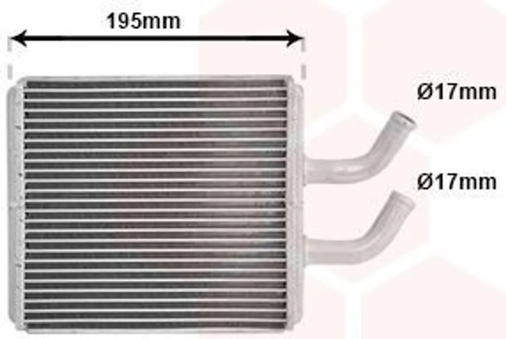 Chauffage habitacle KIA RIO : Radiateur VAN WEZEL 83006044 haute efficacité