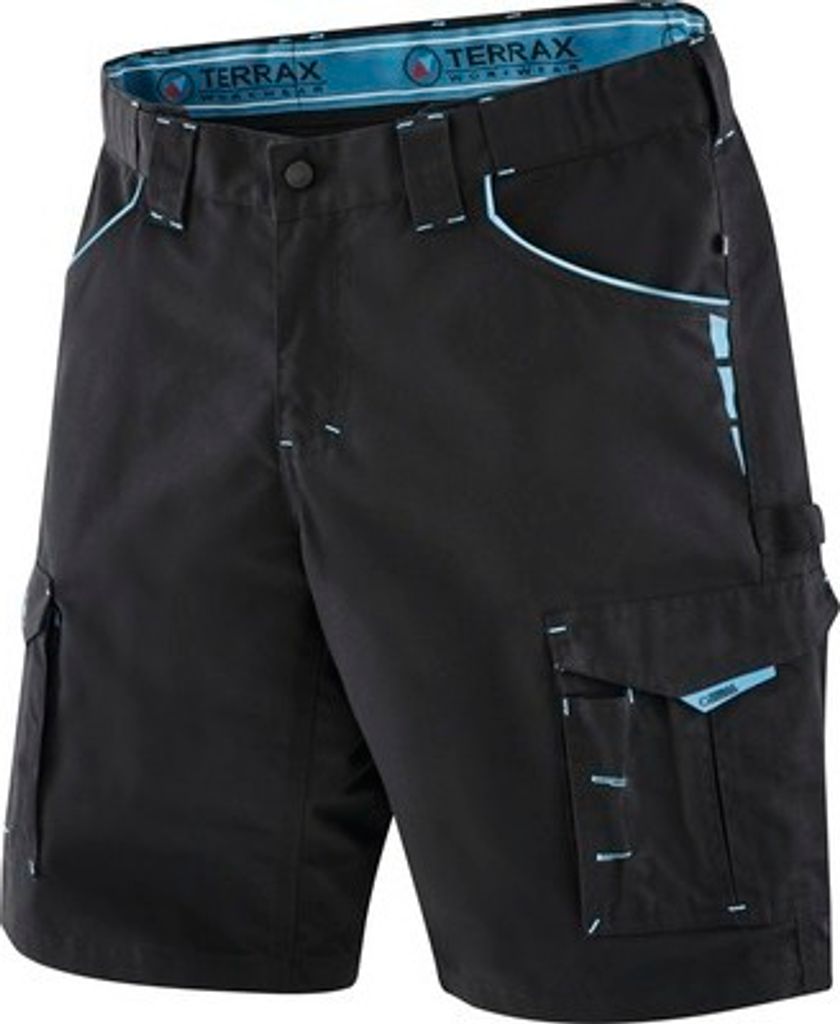TX Workwear Arbeitsshorts Gr. 50 schwarz/azur