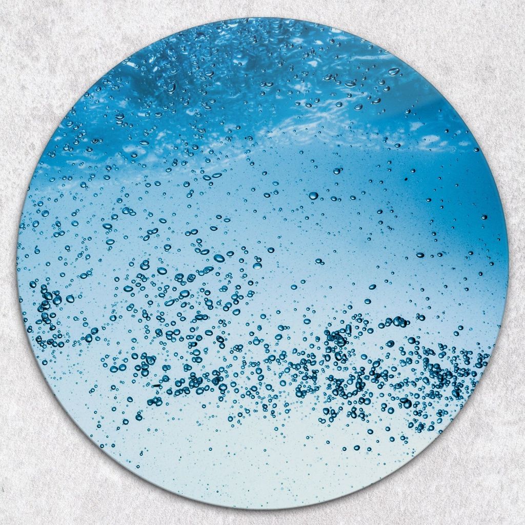 Glas-Herdabdeckplatten Glaskeramikkochfeld-Abdeckung Spritzschutz Glas Runden Schneidebrett fi40 cm - Wasserspritzen