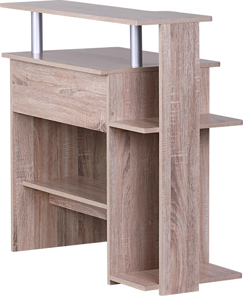 Table PC Sonoma multi-rangements Wohnling Dennis WL1.171 structure robuste