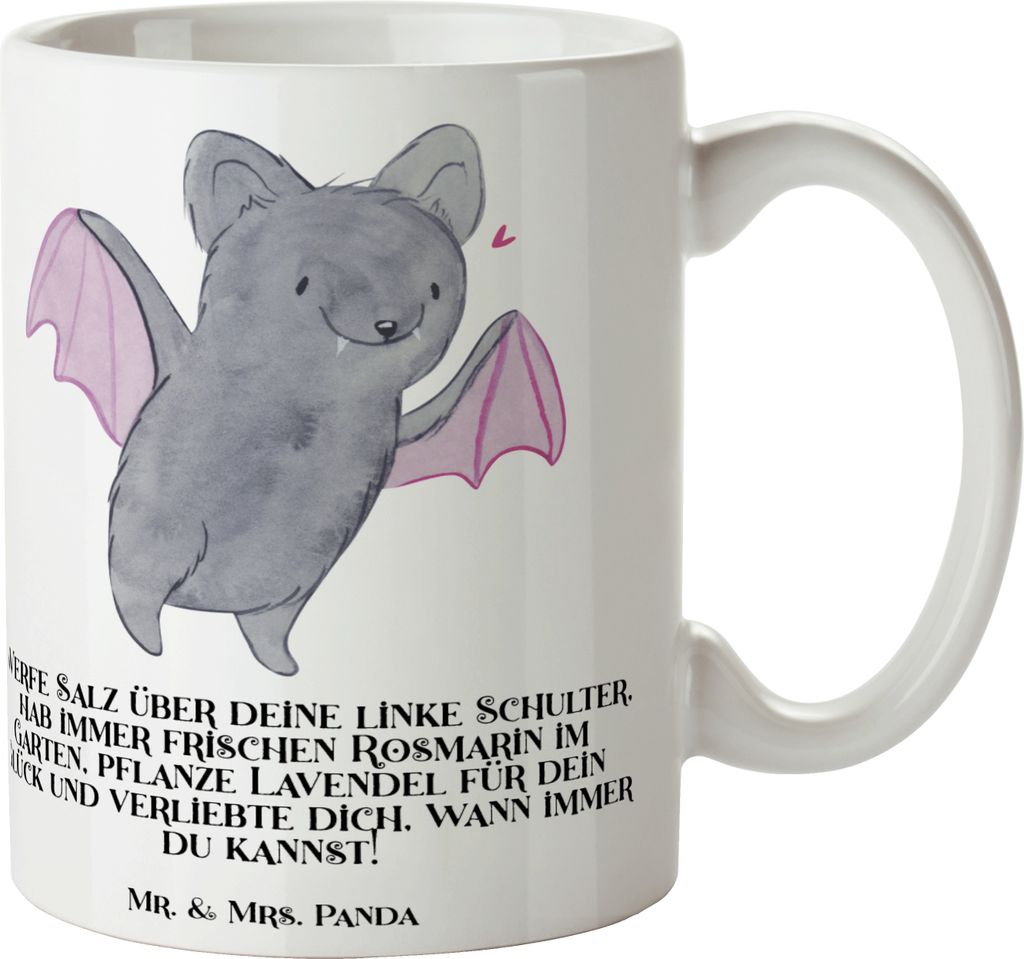 Mr. & Mrs. Panda Tasse Halloween Rituale - Weiß - Geschenk, Feiertag, besondere Anlässe, Kürbisse, Kaffeetasse, Gruselparty, Kaffeebecher, Event...