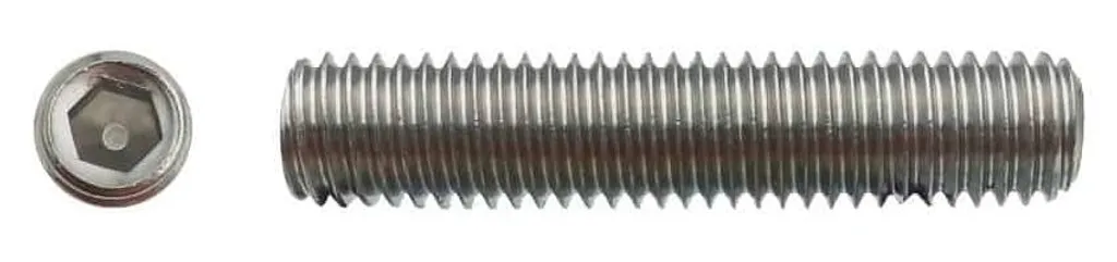 Fixation anti-corrosion vis sans tête M10x90 Inox A2 DIN 913 D-Work - 2