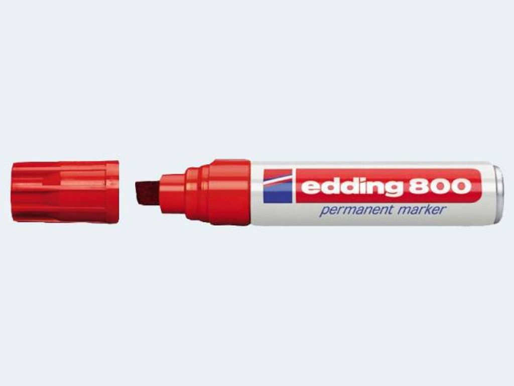 Edding 800 rot 4-12mm Keilspitze permanent Produktbild 