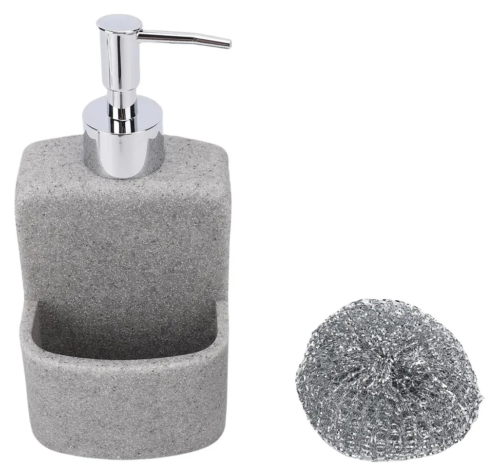 Distributeur de savon multifonction 2 en 1, réservoir 250ml incassable
