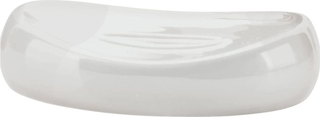Keramisches Seifenablage - weiß - 1 Stück - 2,7 x 12,4 x 9 cm
