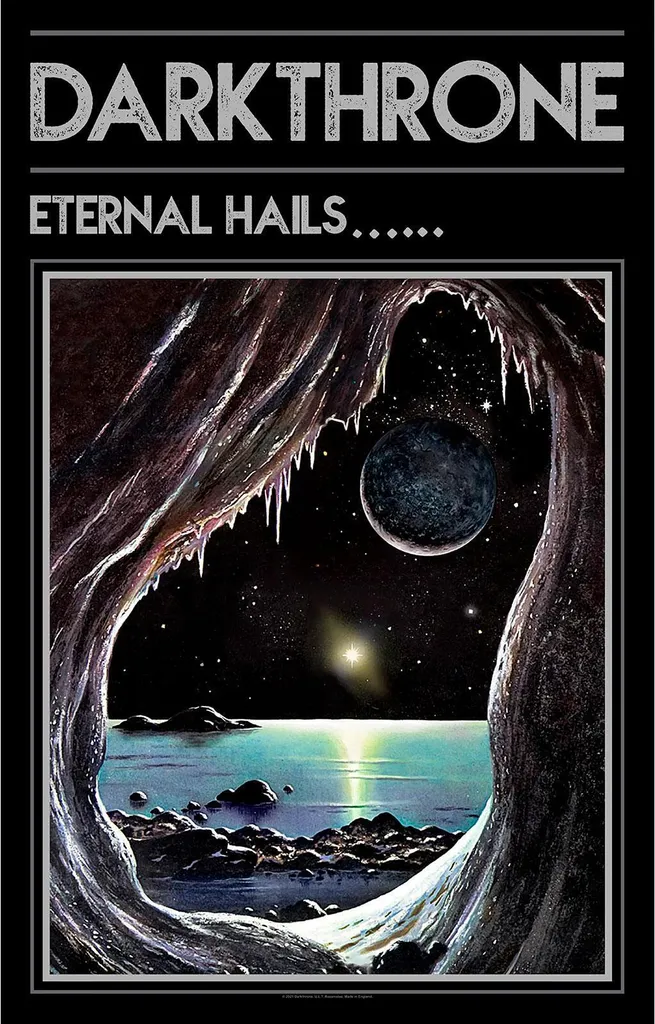 Poster Darkthrone Eternal Hails en Tissu RO4805 Noir Gris et Bleu
