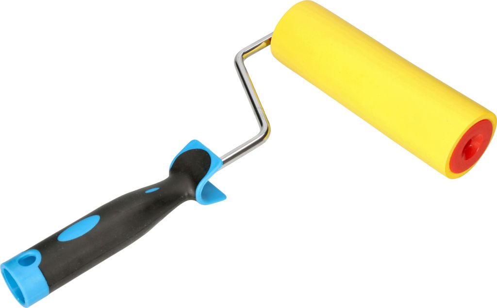 KOTARBAU Tapeten-Andrückroller 180 mm mit Gummirolle und Kunststoffgriff