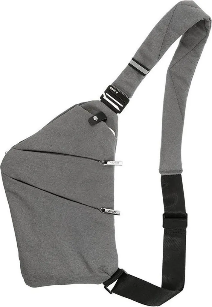 Lixada Sac à bandoulière antivol pour hommes et femmes - Noir Sécurisé