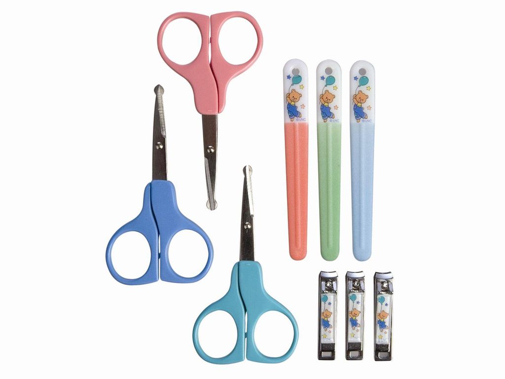 Baby Maniküre-Set, Schere, Knipser und Feile, 1 Set (Farbe zufällig)