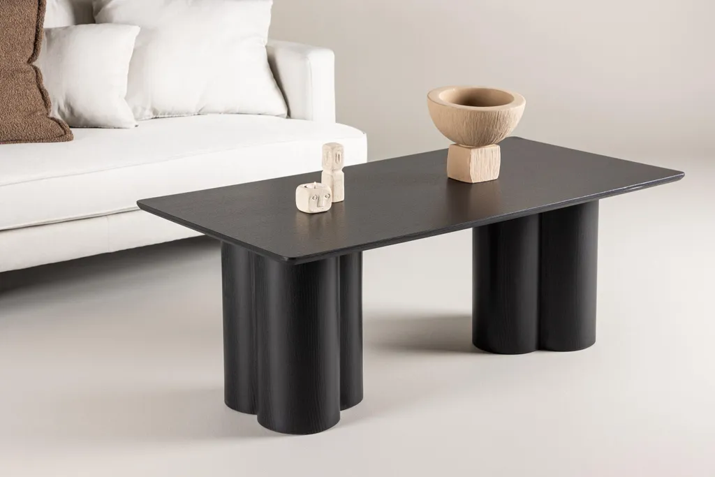 Table basse Olivia Noir Venture Home pour Salon Moderne et Convivial - 4