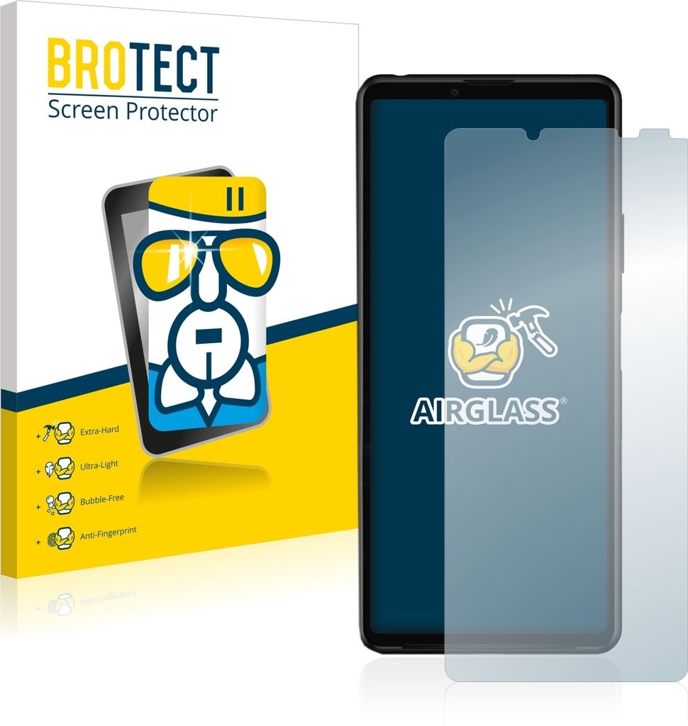 BROTECT Schutzglas für Sony Xperia 10 III / 10 III Lite Schutzfolie Panzer Folie Glas Display Schutz klar