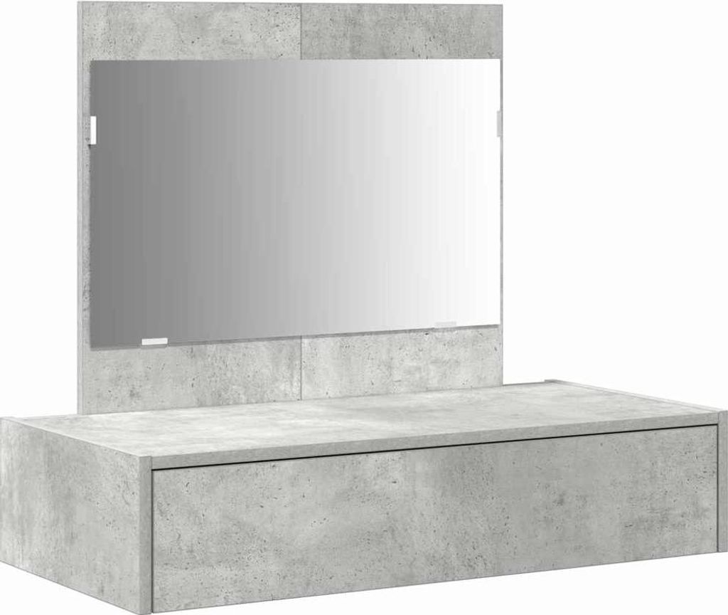 vidaXL Schminktisch mit Schubladen Grau 83 x 40 x 70 cm Holzwerkstoff