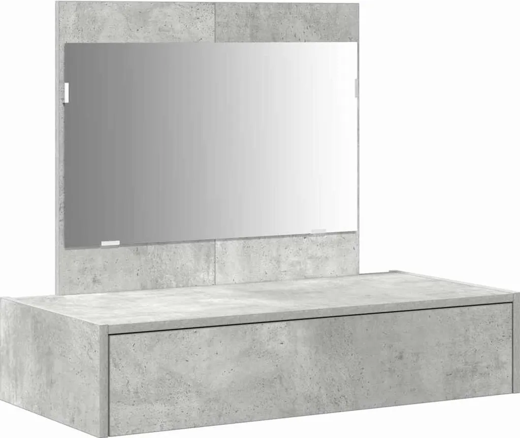 vidaXL Tavolino da toilette con cassetti grigio 83 x 40 x 70 cm materiale a base di legno