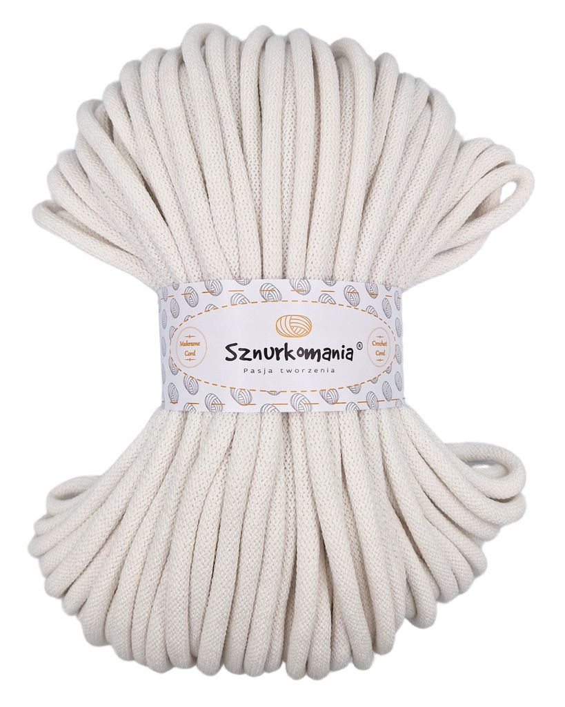 Bavlnená šnúra 9 mm 50 m, mnoho farieb, priadza na macramé, Obrázok produktu 