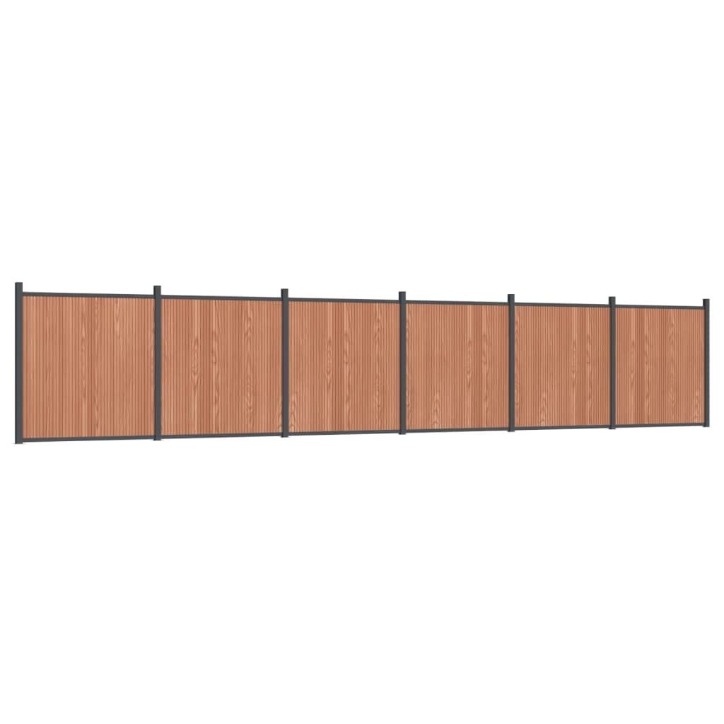 Zaunelement Braun 1045x186 cm WPC