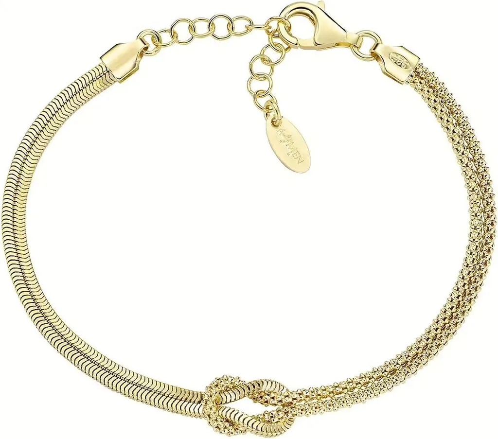 Bracelet Femme Amen BRNOAMGG16 Doré : Bijou Élégant en Argent Fin