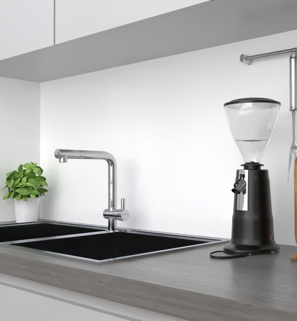 Küchenrückwand selbstklebend Farbe Weiß unifarben einfarbig weiß 340 x 60cm