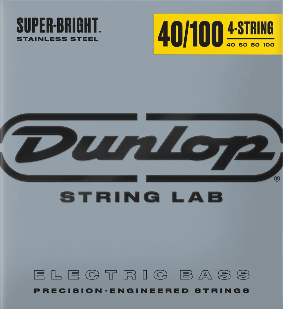 Dunlop DBSBS40100 Cordes Basse Stainless Steel Super Bright 40-100