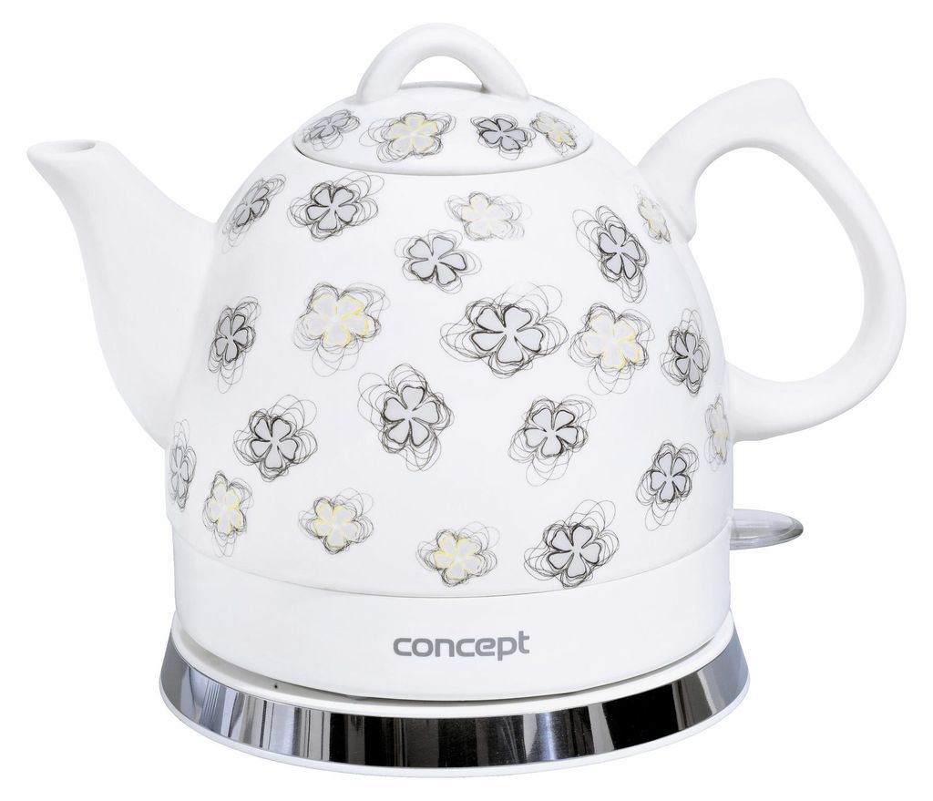 Concept RK0010, 0,8 l, 1000 W, Biały, Ceramika, Wskaźnik Zdjęcie produktu 