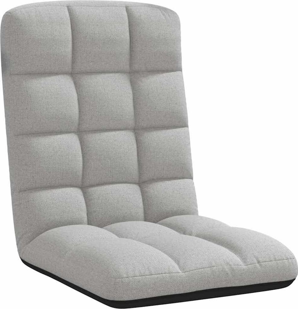 Bodenstuhl Faltbar Wolkengrau 71x51x62 cm Stoff