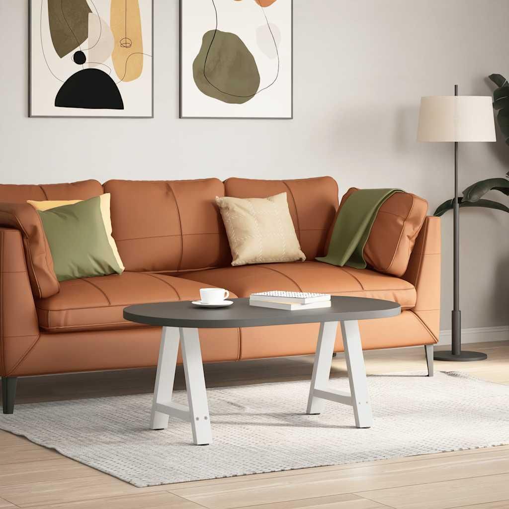 vidaXL Couchtischbeine A-Form 2 Stk. Weiß 38x(42-43) cm Stahl