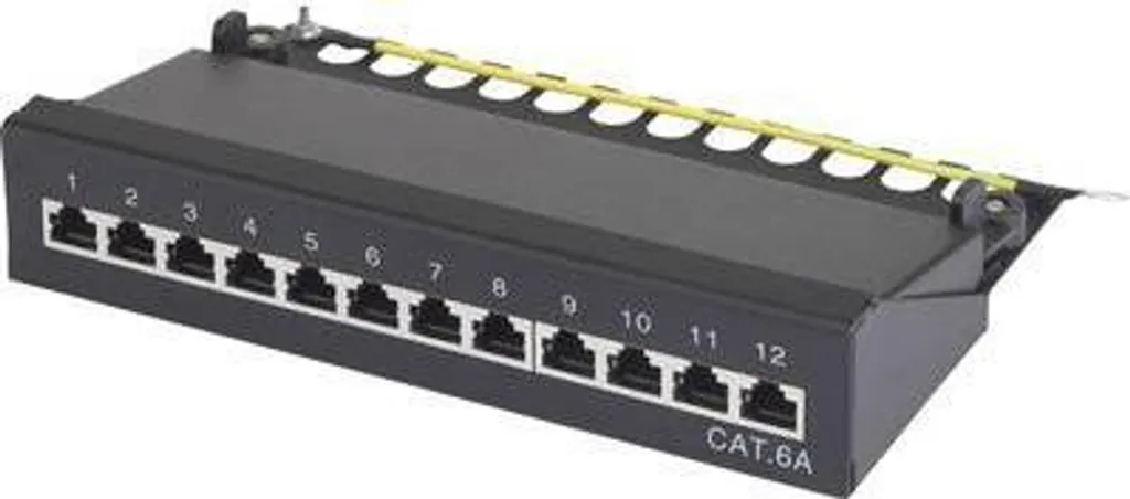 Répartiteur Réseau 12 Ports CAT 6a pour Coffret Communication 10"