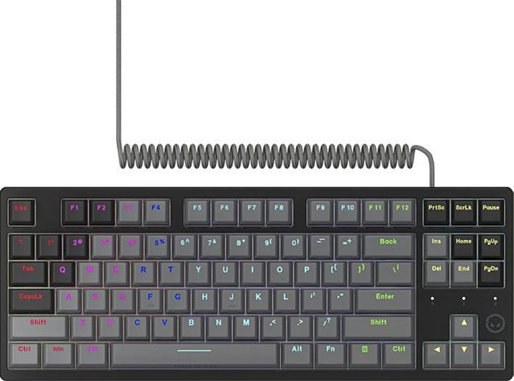 LORGAR Azar 514 Kabelgebundene Gaming-Tastatur, mechanisch, RGB, Schwarz