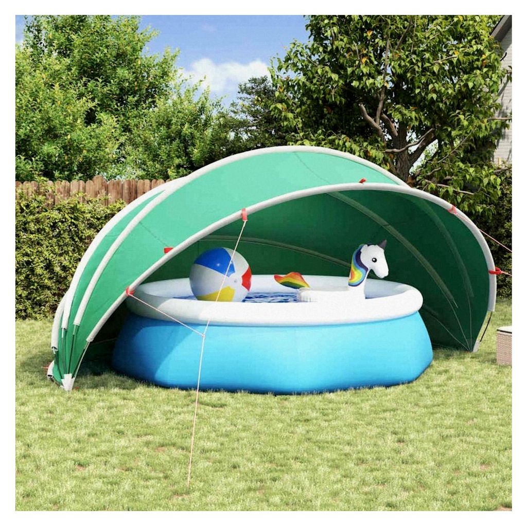 Pool-Dome Grün 500 x 500 x 236 cm für Schwimmbecken