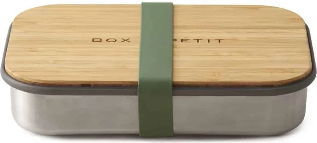 Portapranzo Black + Blum Acciaio e Bambù Olive | Design per Ufficio