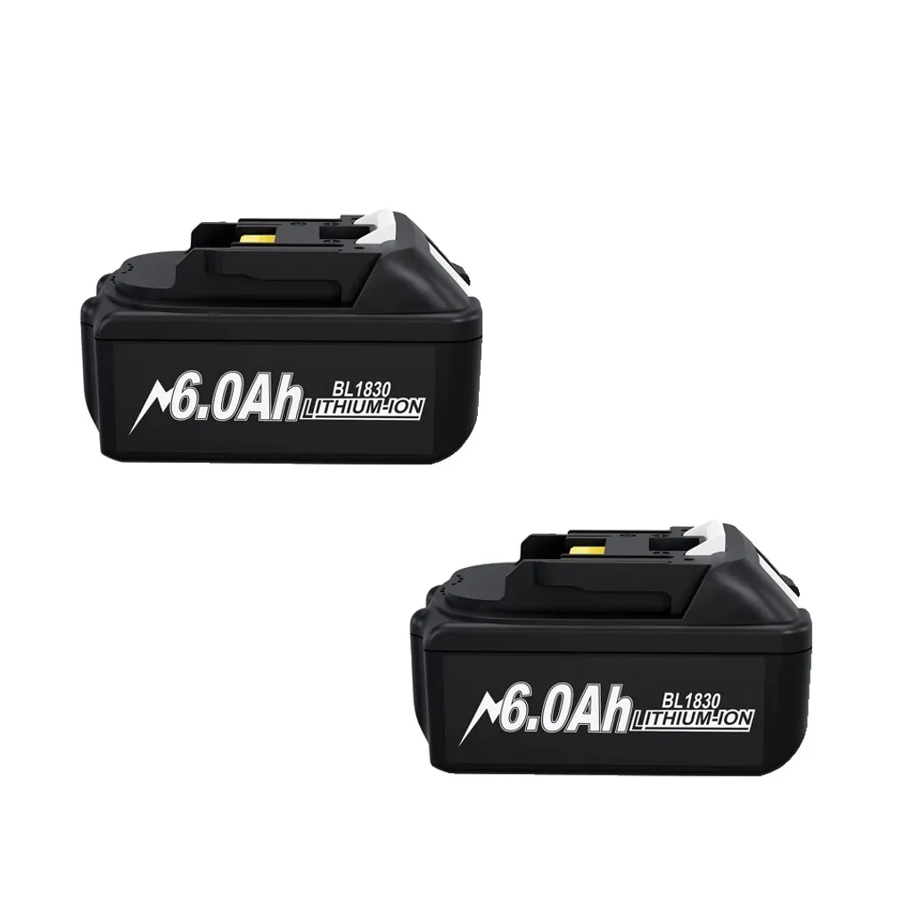 Lot de 2 Batteries de Rechange 18V 6Ah compatibles avec Makita LXT
