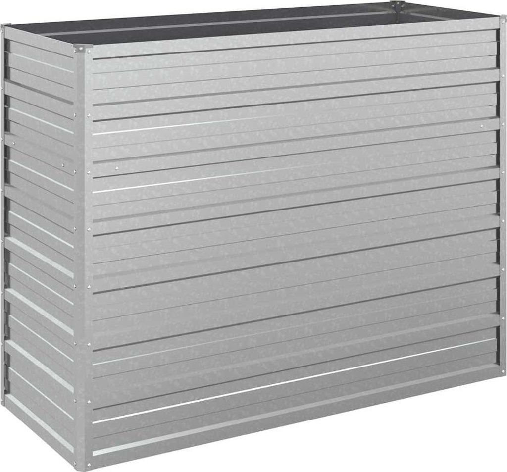 vidaXL Garten-Hochbeet 100x40x77 cm Verzinkter Stahl Silber Produktbild 