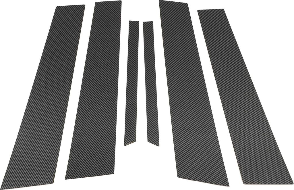 6 Stück Türsäulenfensterleiste für Mercedes E-Klasse 2010-2015 Vorne Hinten Links Rechts Anti-Kratz-Aufkleber Säulenpfosten Tür Außenverklei...