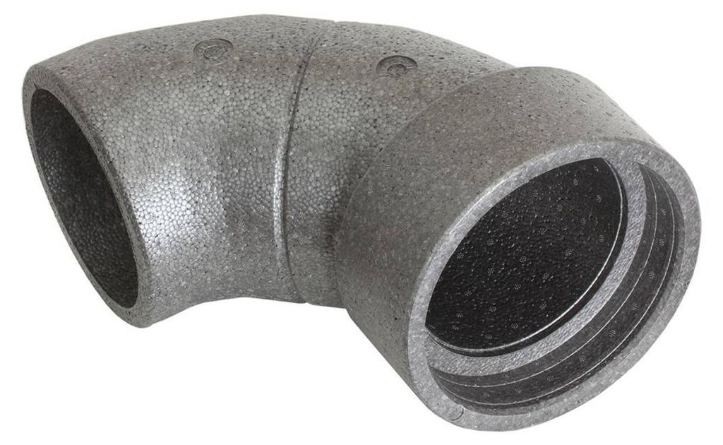 AERIVA Schaumrohrbogen 90 Grad DN 150