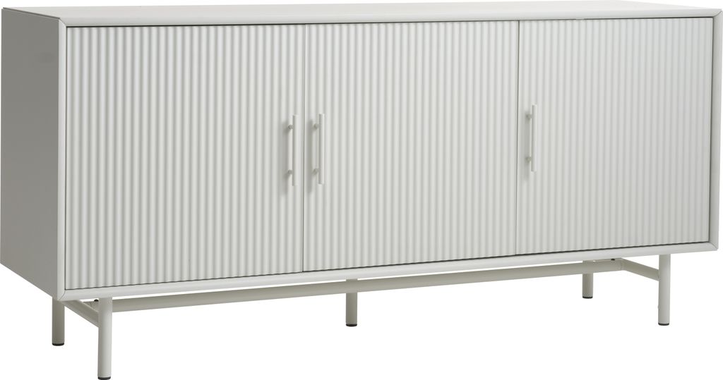 Sideboard >PALMA< in Greige, MDF greige Pantone - 160x75x45cm (BxHxT)
