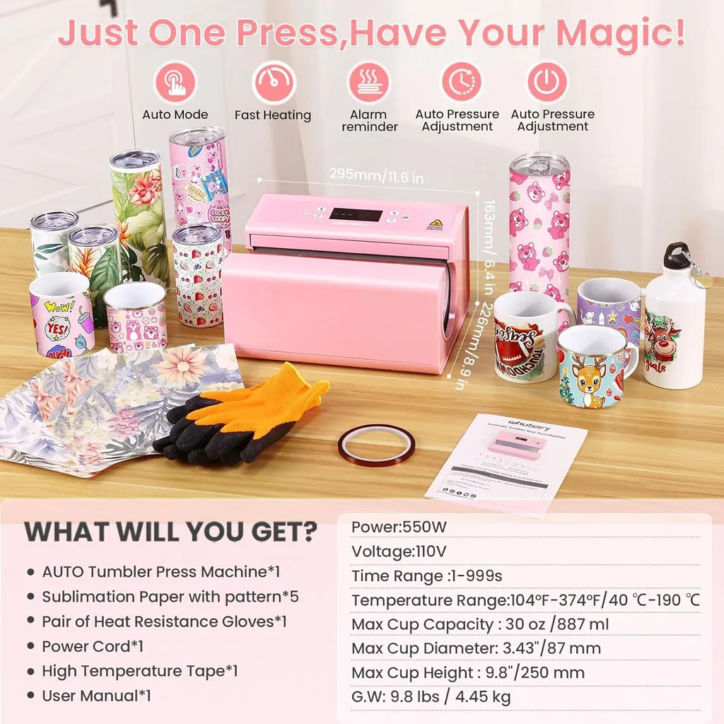 Machine à personnaliser les gobelets 30OZ pour création et cadeaux - 7