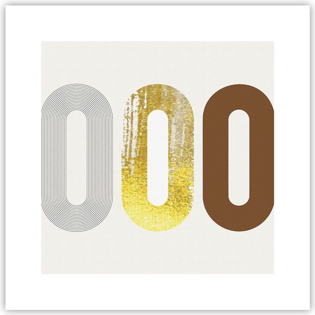 Poster - Poster ohne Rahmen - Oval Laufband Abstraktion - 30x30 cm - Wand Bild - Wanddeko - Wandbilder - Kunstposter - Wandposter - Bilder - Kunstd...
