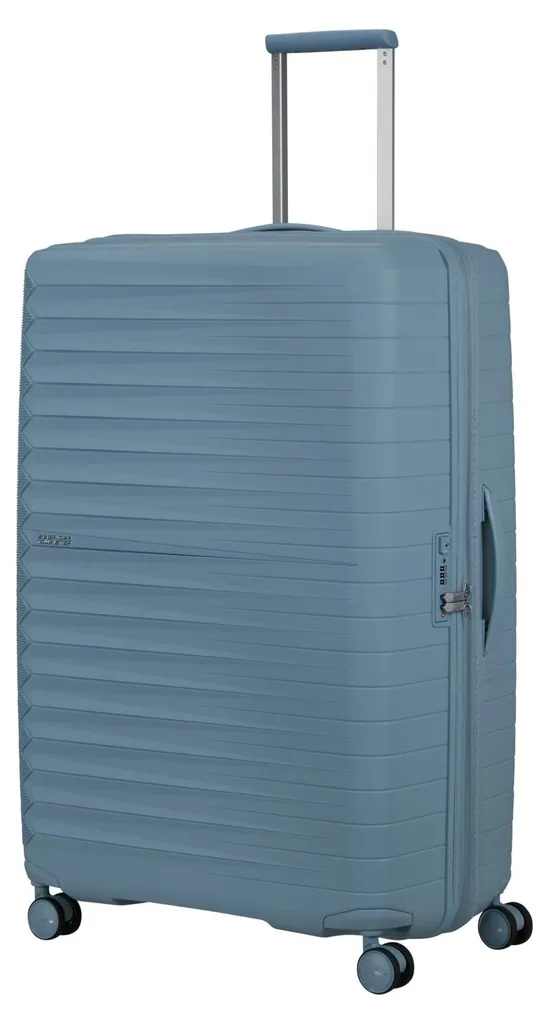 Grande Valise Rigide Extensible 83cm Spinner Fastforward Bleu Clair TSA - 7
