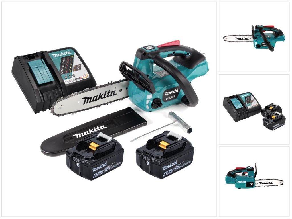 Akumulátorová reťazová píla Makita DUC 254 RG 18 V 25 cm Obrázok produktu 