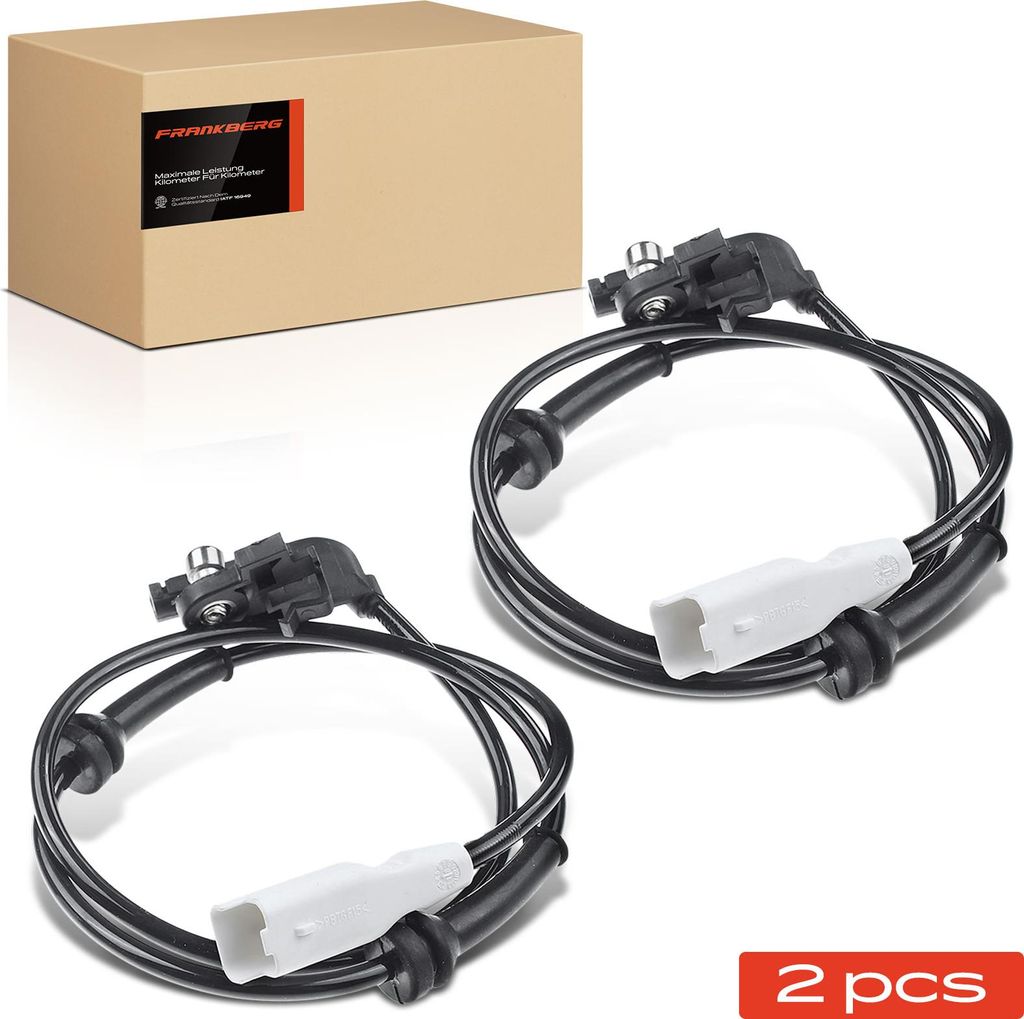 Frankberg 2x ABS Sensor Hinten für Citroën C4 Coupe I Stufenheck Peugeot 307 Break CC SW 1.4L 2004-2006