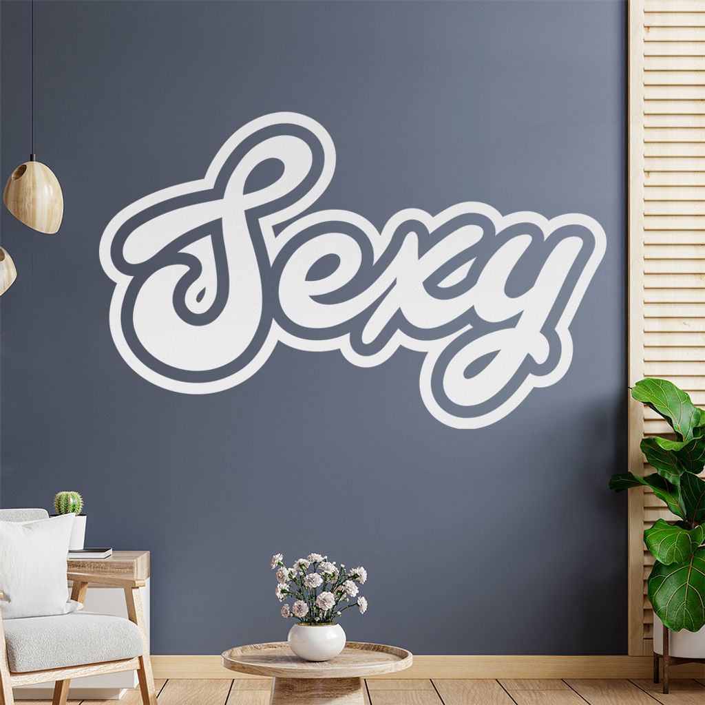 Sexy Sexappeal Ausstrahlung Wandtattoo Wandaufkleber Wall Sticker - Dekoration, Küche, Wohnzimmer, Schlafzimmer, Badezimmer
