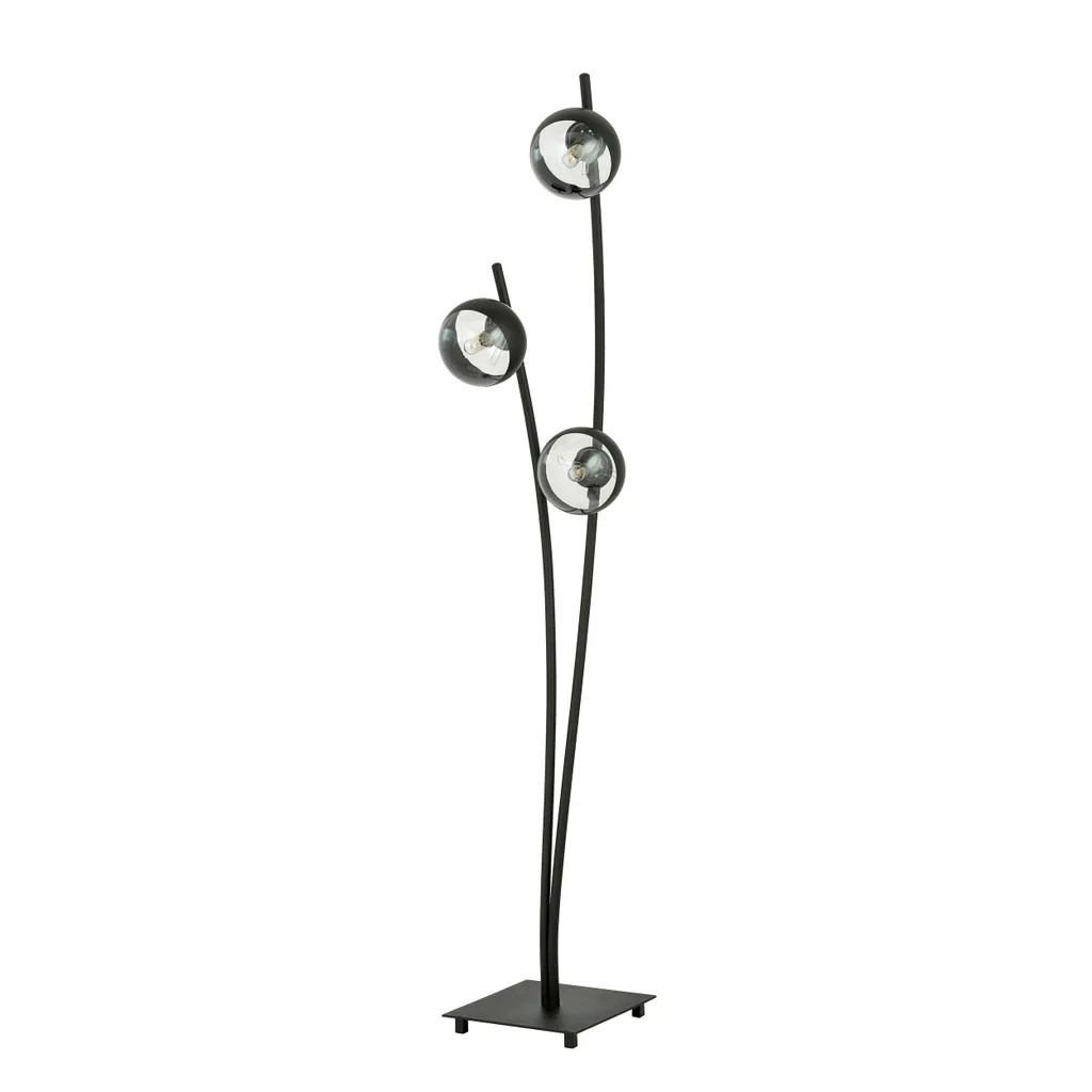 Lampadaire Design Noir Rayuré Hunter LP3 3x40W Emibig Finition Premium