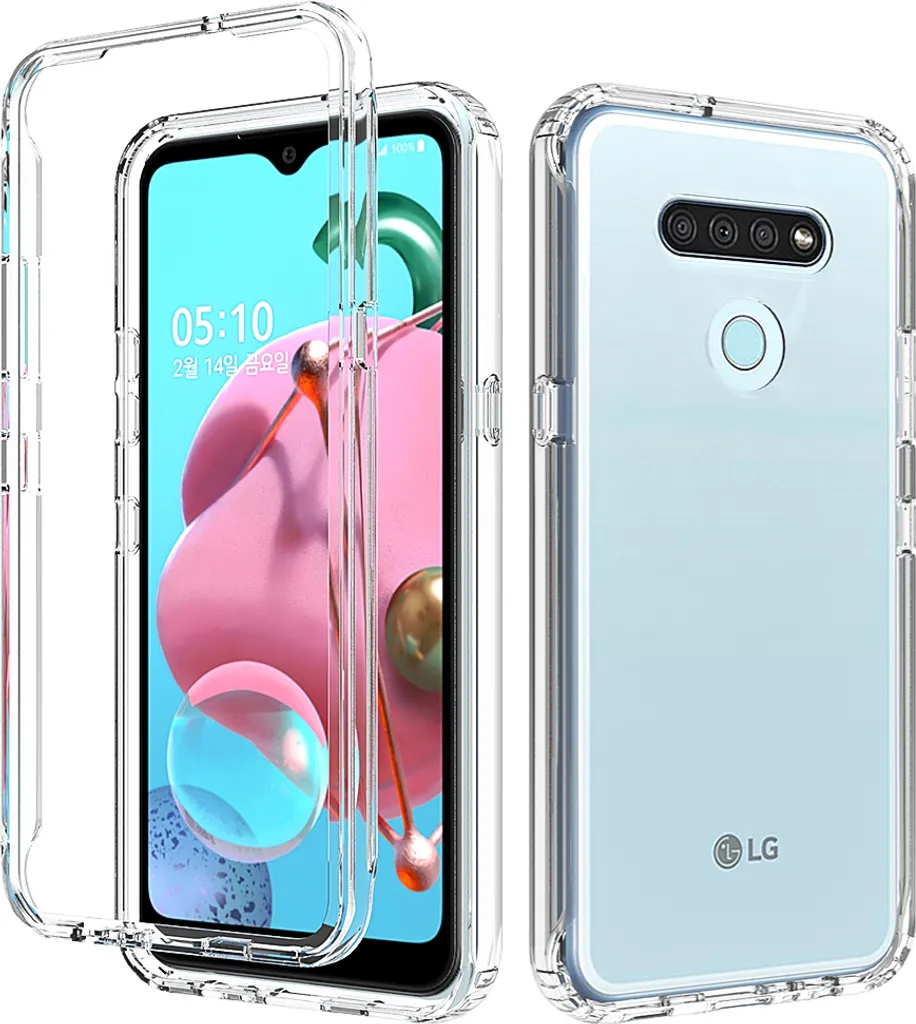 LG K51 Case, Hybrid trasparente posteriore TPU antiurto custodia protettiva per LG K51 chiaro