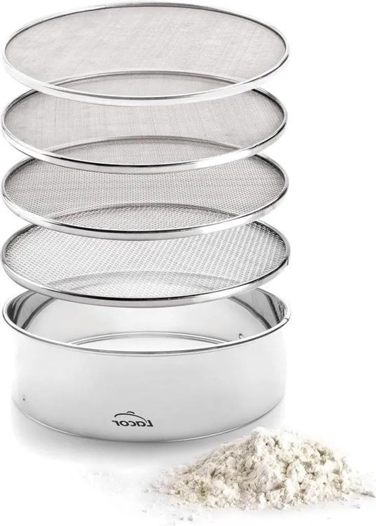 Scolapasta Professionale 20 cm Acciaio Inox Argento | Setacci Inclusi